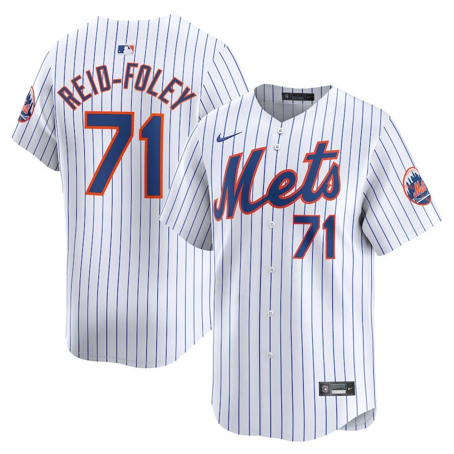 Sean Reid-Foley 71 New York Mets Home Limited Men Baseball Jersey - White 
