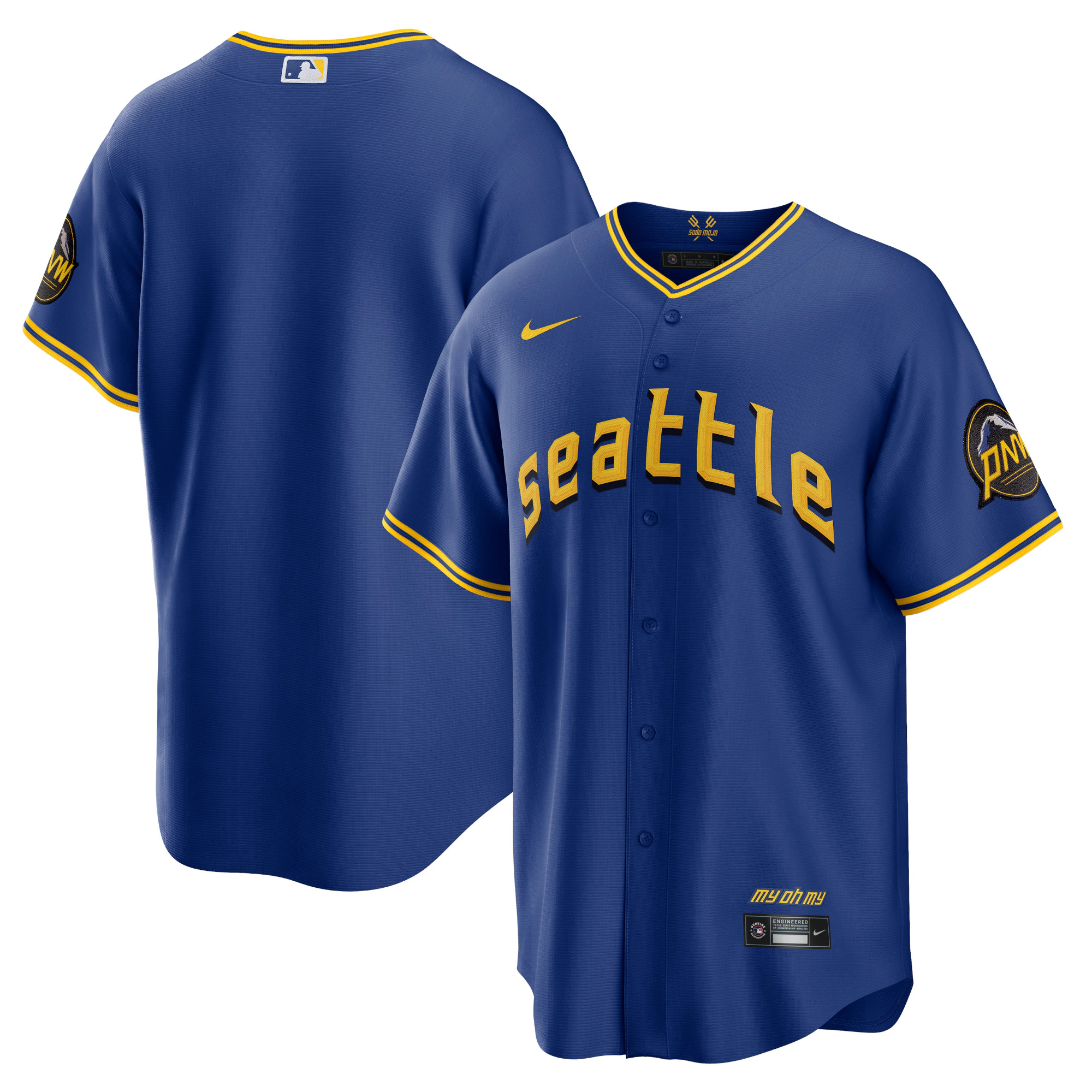 Seattle Mariners 2023 City Connect Replica Baseball Jersey - Royal