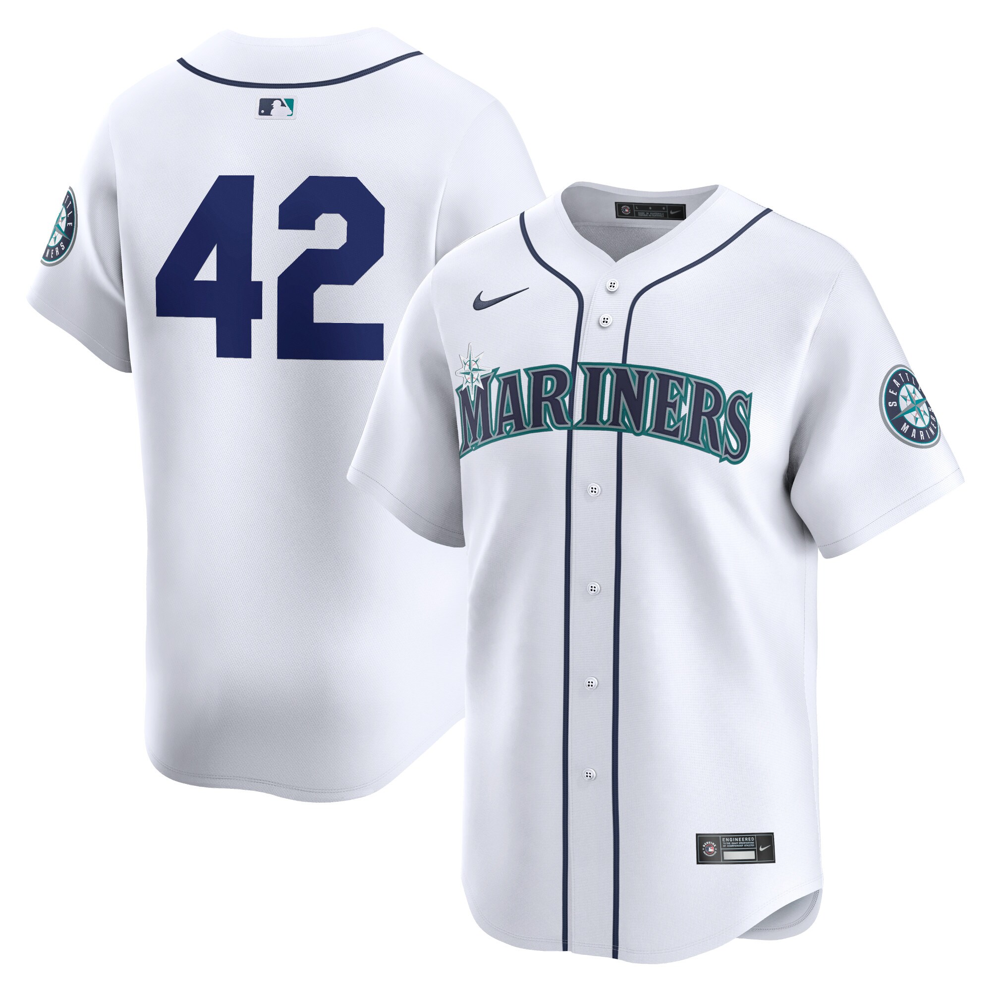 Seattle Mariners 2024 Jackie Robinson Day Home Limited Baseball JerseyÃƒâ€šÃ‚Â ÃƒÂ¢Ã¢â€šÂ¬Ã¢â‚¬Å“ White