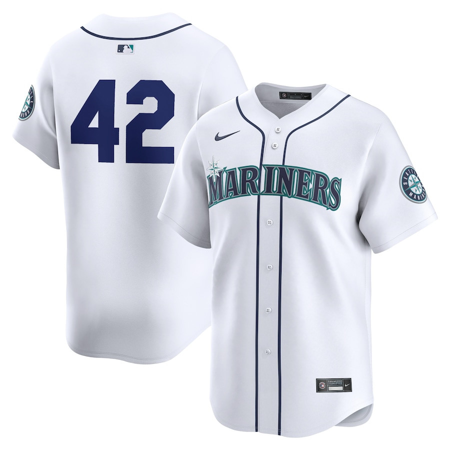 Seattle Mariners 2024 Jackie Robinson Day Home Men Limited Baseball Jersey - White 
