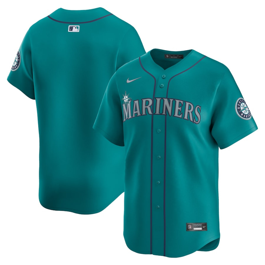Seattle Mariners Alternate Limited Men Baseball Jersey - Aqua 