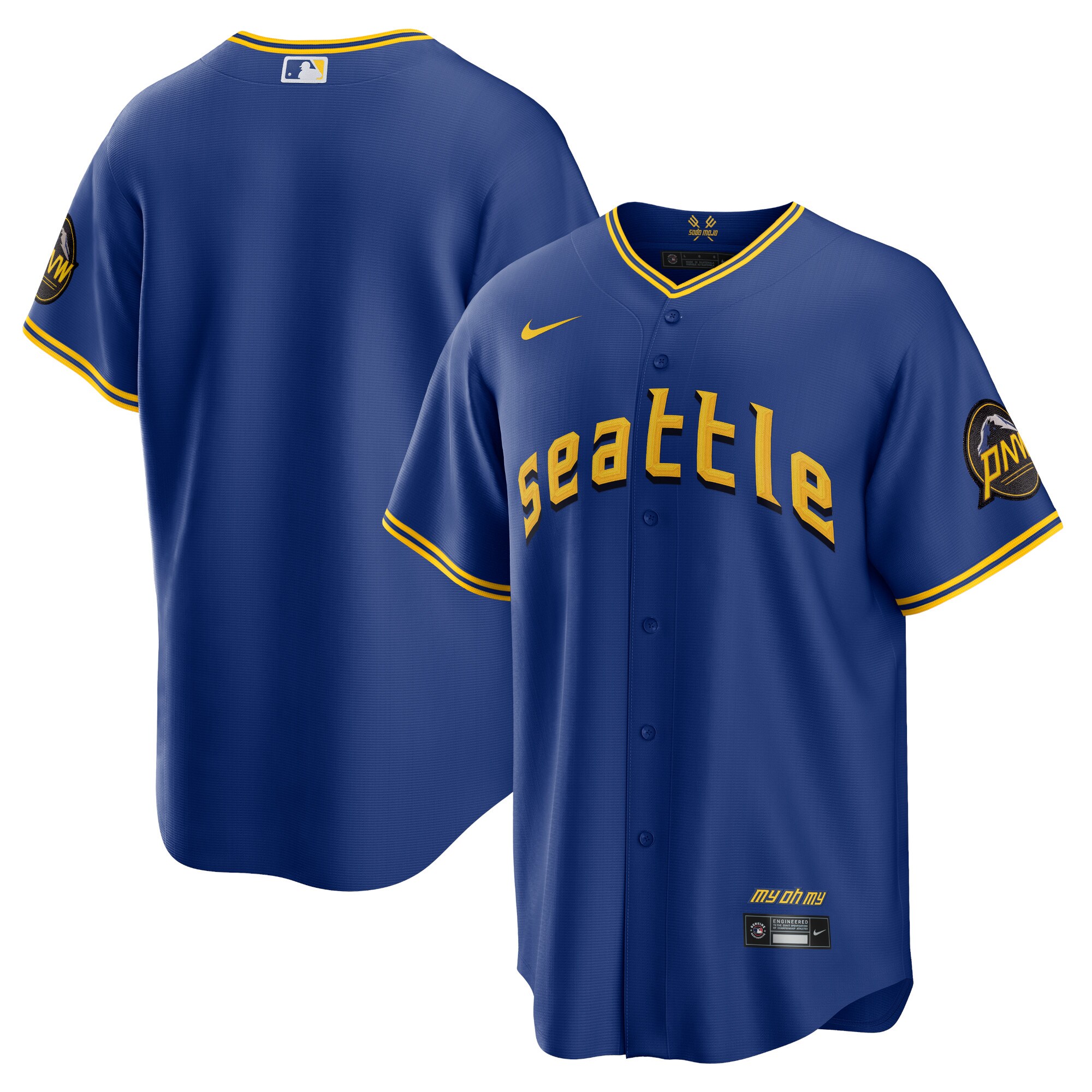 Seattle Mariners City Connect Replica Baseball Jersey - Royal