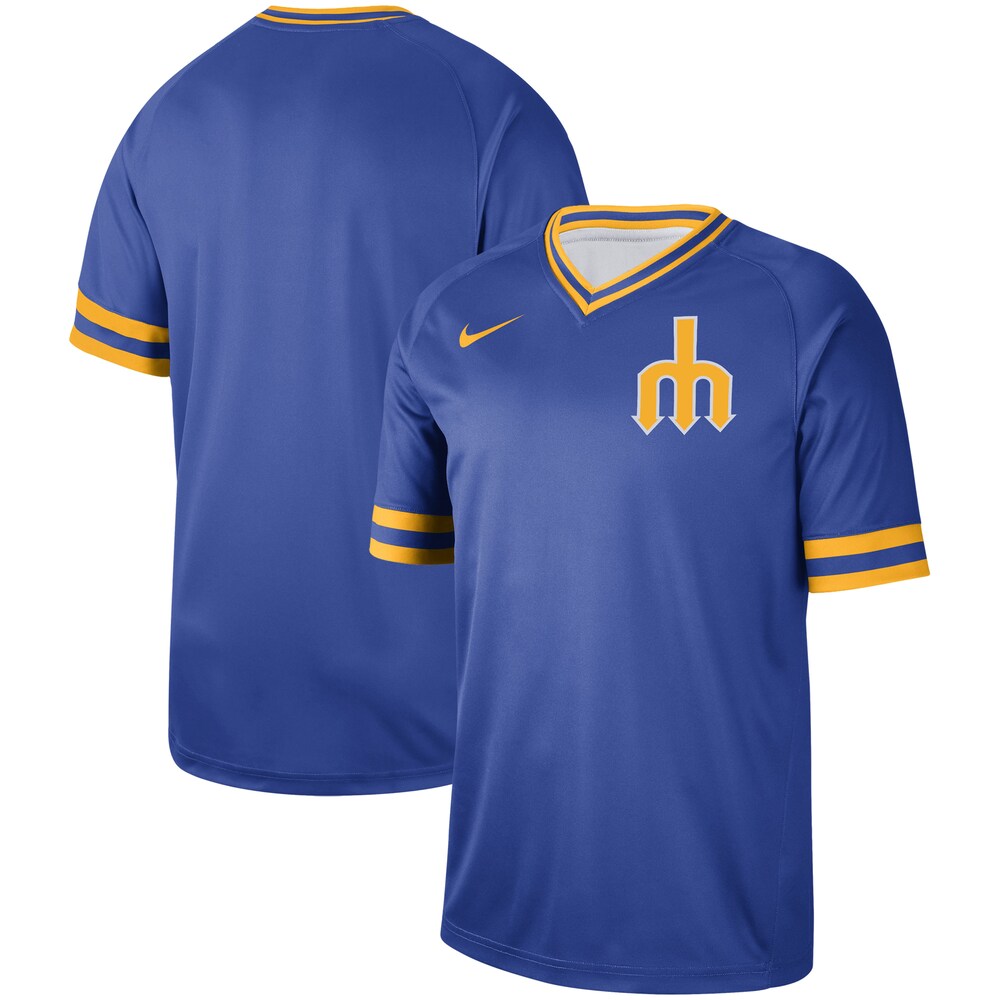 Seattle Mariners Cooperstown Collection Legend V-neck Baseball Jersey - Royal