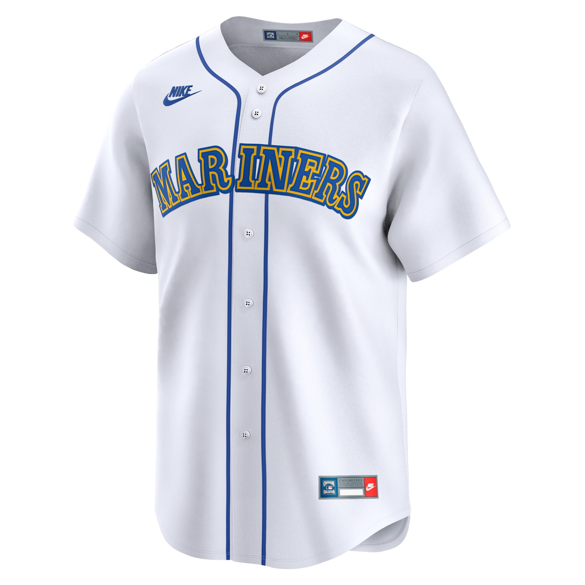 Alternative view of Seattle Mariners Cooperstown Collection Limited Baseball Jersey - White