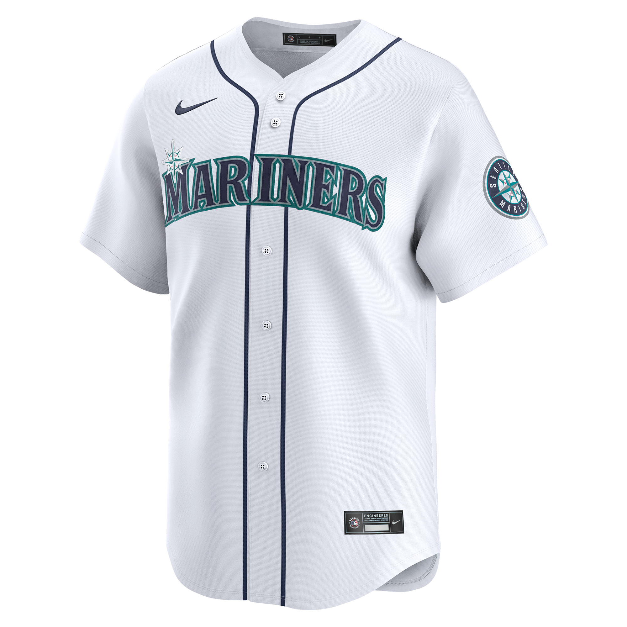 Alternative view of Seattle Mariners Home Limited Baseball Jersey - White