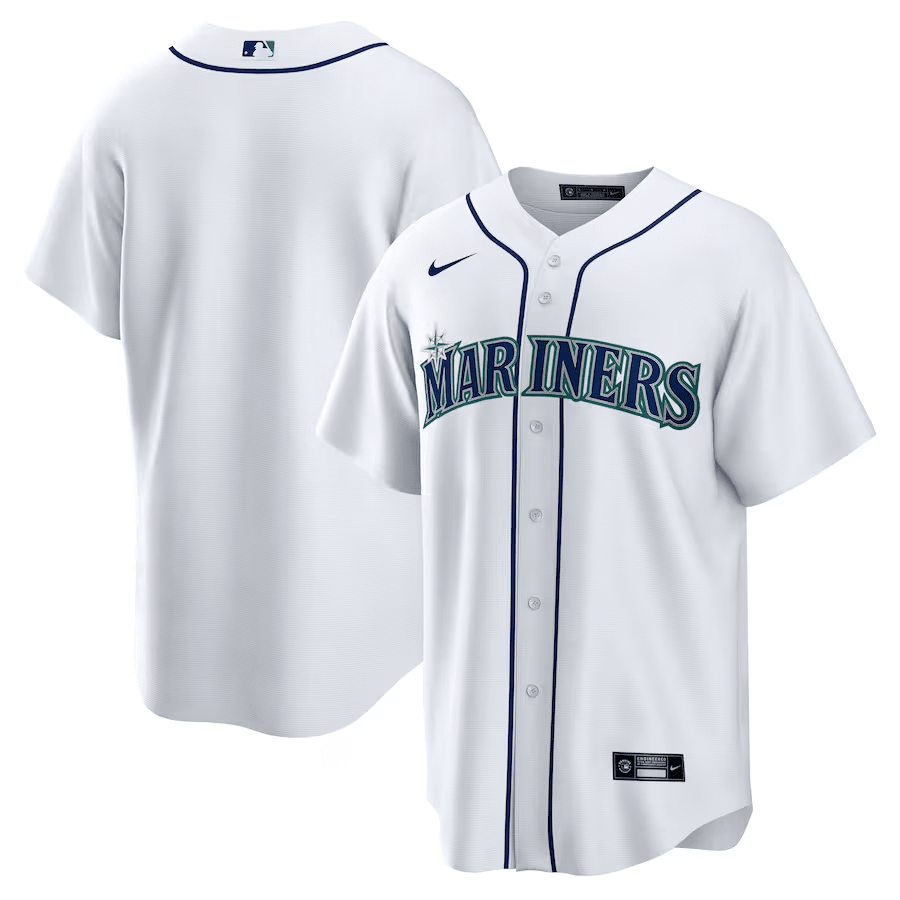 Seattle Mariners Home Men Baseball Jersey - White 