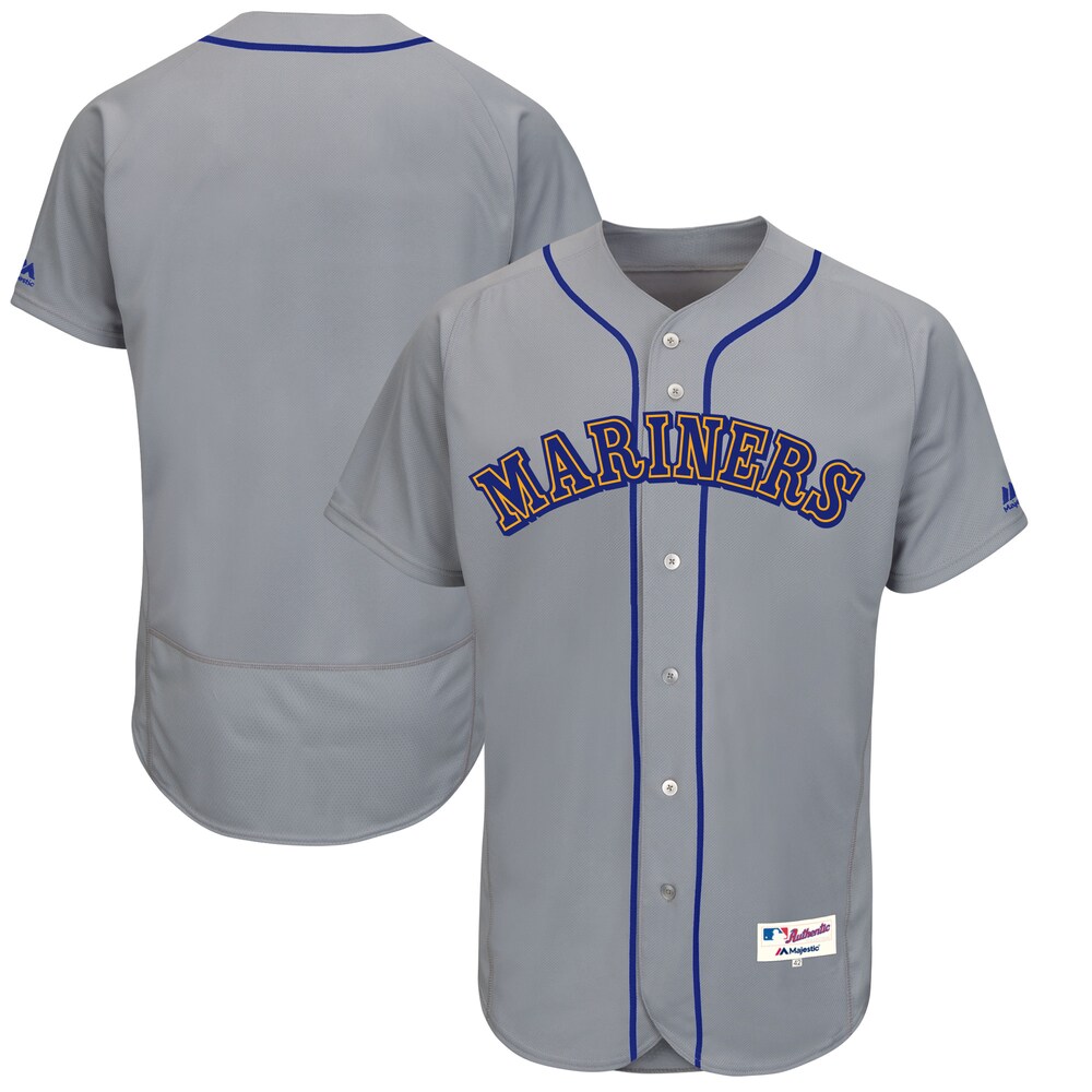 Seattle Mariners Majestic 1989 Turn Back The Clock Team Baseball Jersey - Gray