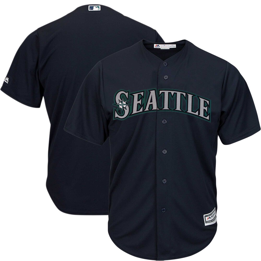 Seattle Mariners Majestic Official Cool Base Baseball Jersey - Navy