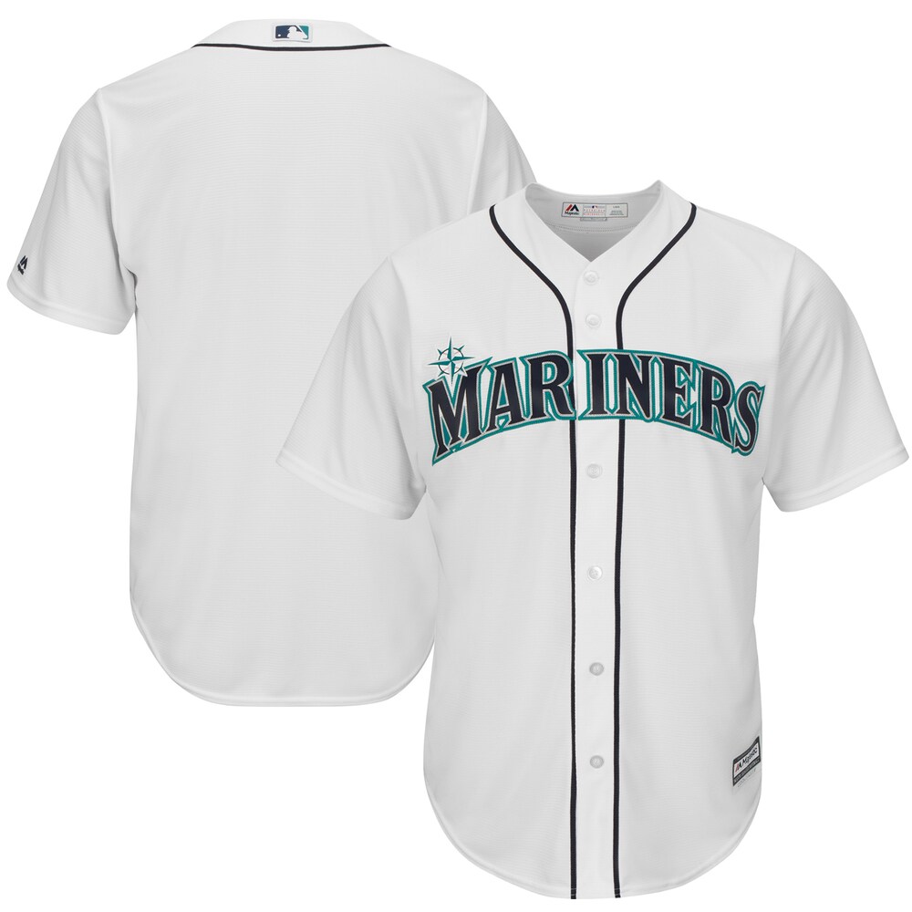 Seattle Mariners Majestic Official Cool Base Baseball Jersey - White