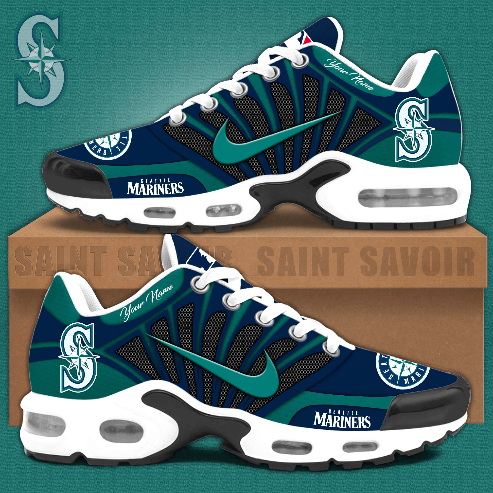Seattle Mariners Mlb Air Max Plus Shoes