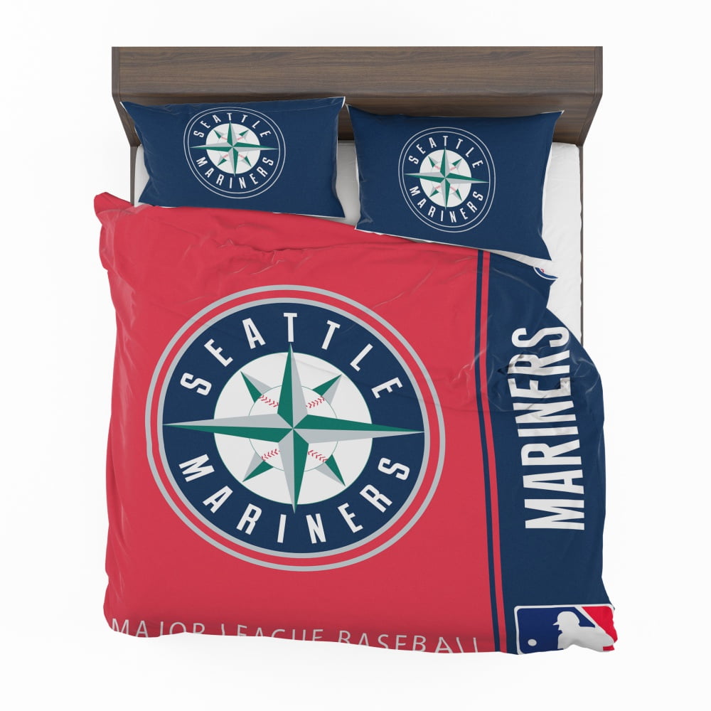 Alternative view of Seattle Mariners MLB Baseball American League Bedding Set - Custom Bedding Set