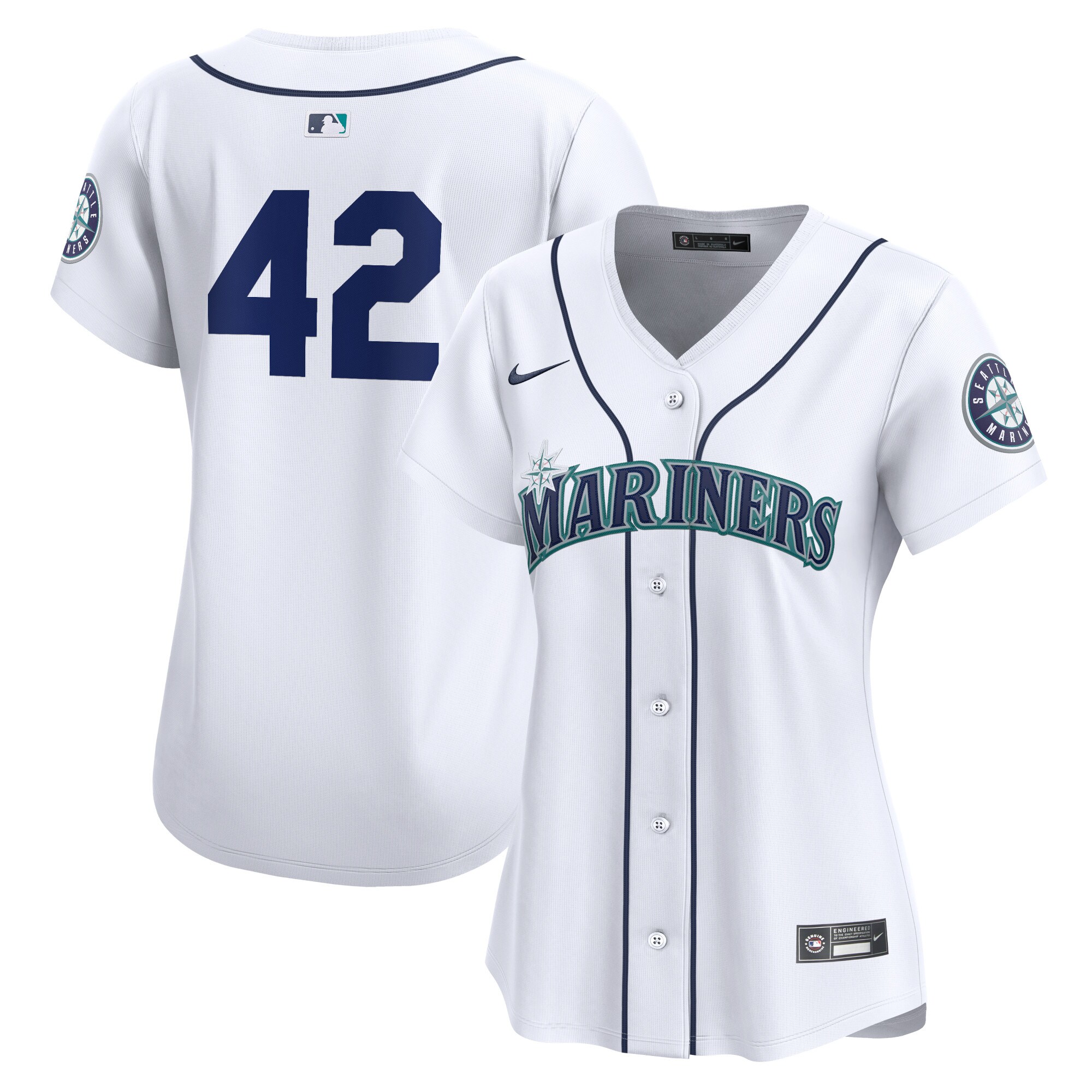 Seattle Mariners Women's 2024 Jackie Robinson Day Home Limited Baseball JerseyÃƒâ€šÃ‚Â ÃƒÂ¢Ã¢â€šÂ¬Ã¢â‚¬Å“ White
