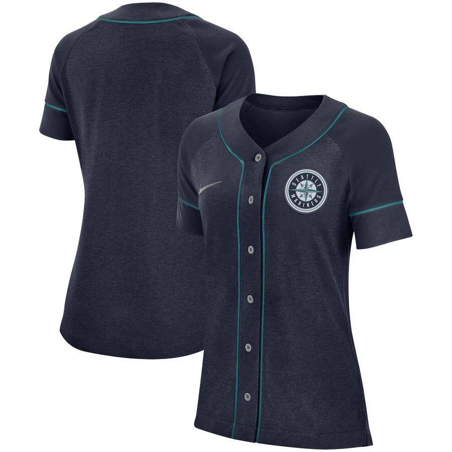 Seattle Mariners Women's Classic Baseball Jersey - Navy