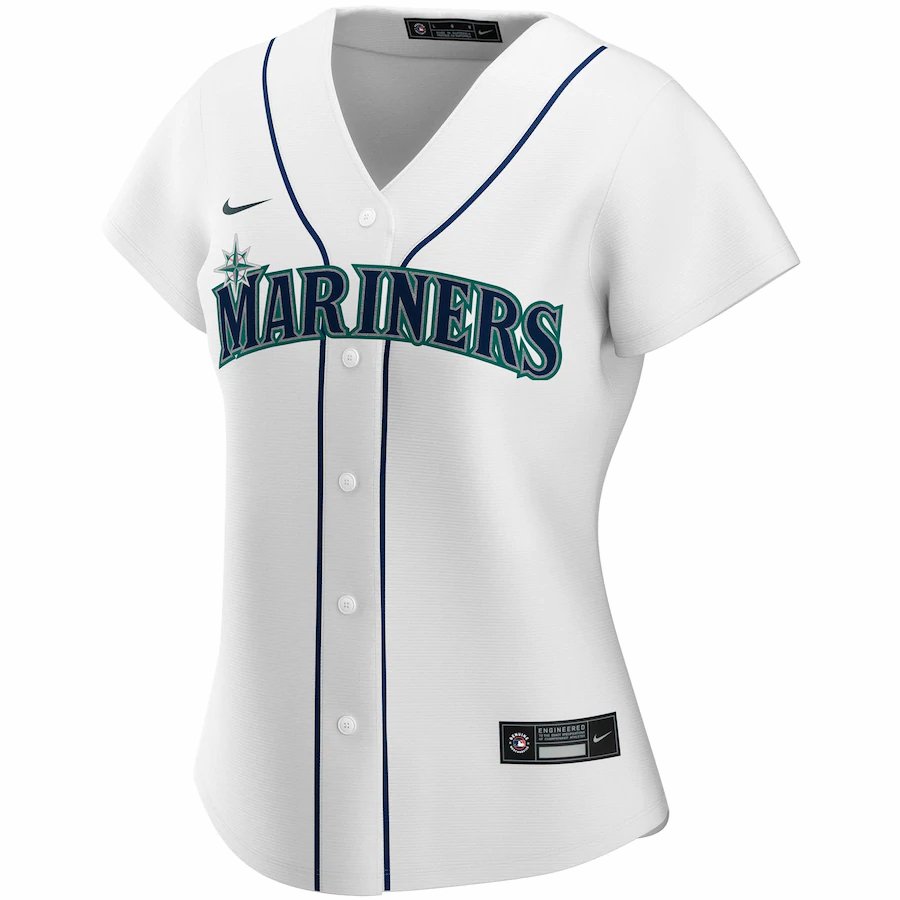 Alternative view of Seattle Mariners Women's Home 2020 Replica Team Baseball Jersey ÃƒÂ¢Ã¢â€šÂ¬Ã¢â‚¬Å“ White