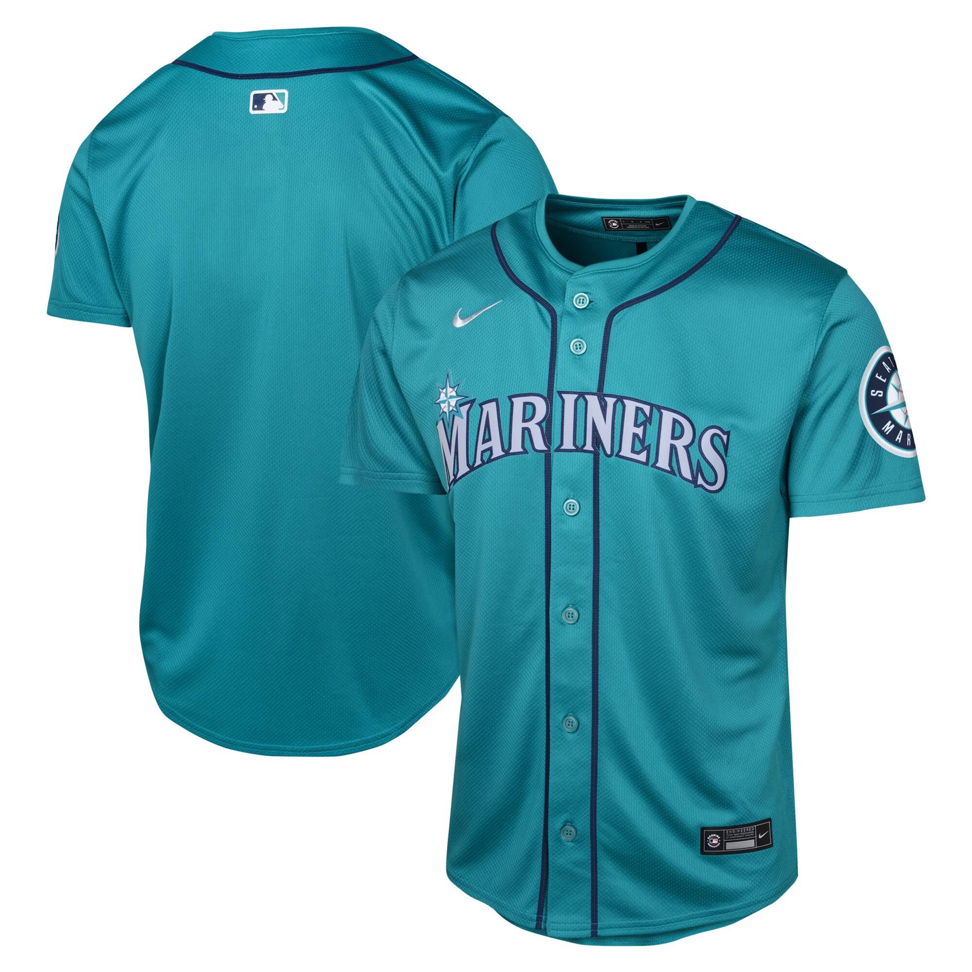 Seattle Mariners Youth Alternate Limited Baseball Jersey - Aqua
