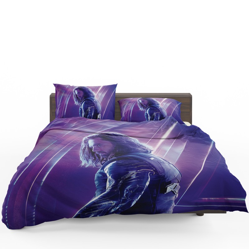 Sebastian Stan Bucky Barnes White Marvel Avenger Bedding Set - Custom Bedding Set