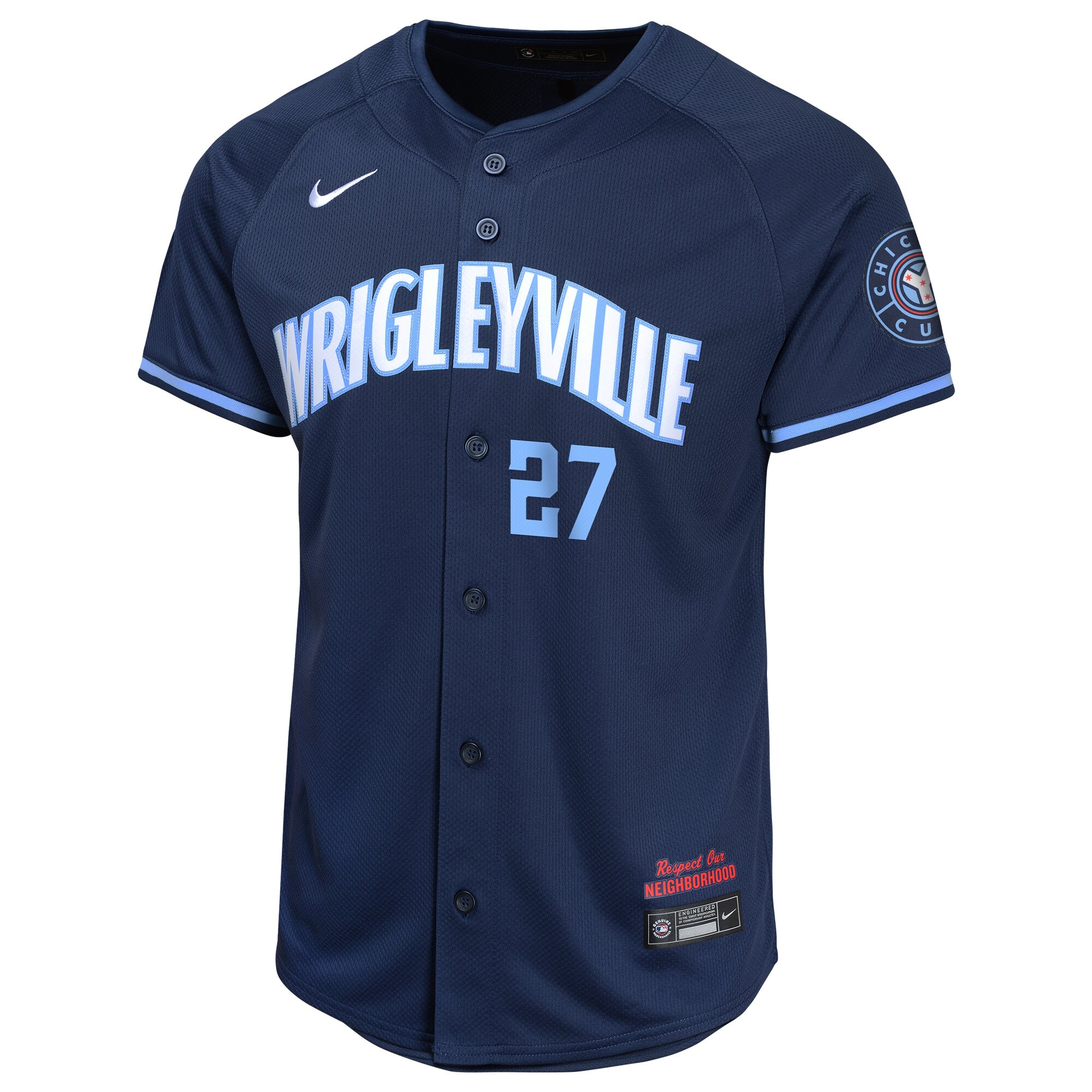 Alternative view of Seiya Suzuki Chicago Cubs Youth City Connect Limited Player Baseball Jersey - Navy