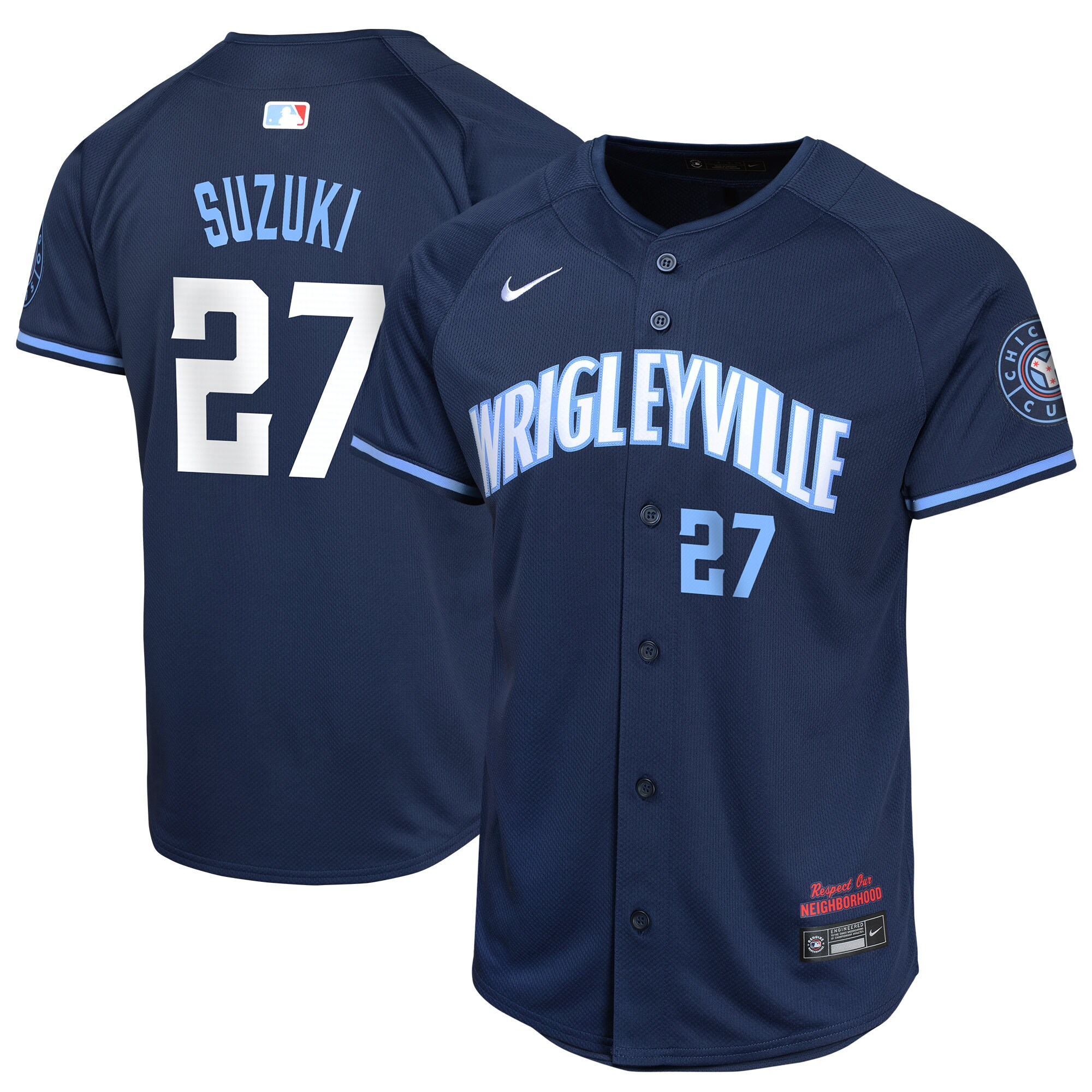 Seiya Suzuki Chicago Cubs Youth City Connect Limited Player Baseball Jersey - Navy