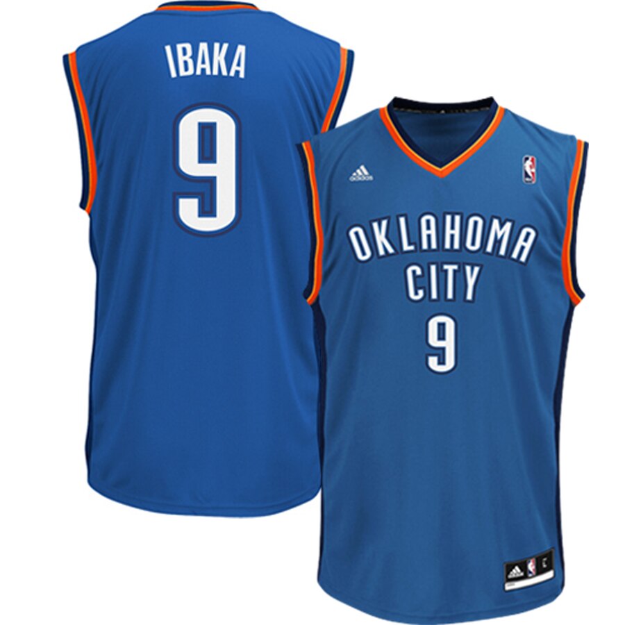 Serge Ibaka Oklahoma City Thunder Adidas Youth Replica Road Basketball Jersey - Light Blue
