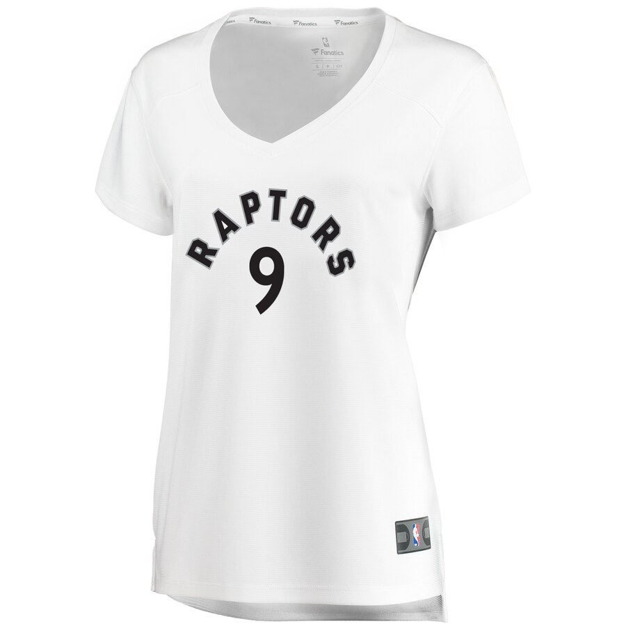 Alternative view of Serge Ibaka Toronto Raptors Fanatics Branded Women's Fast Break Replica Basketball Jersey - Association Edition - White