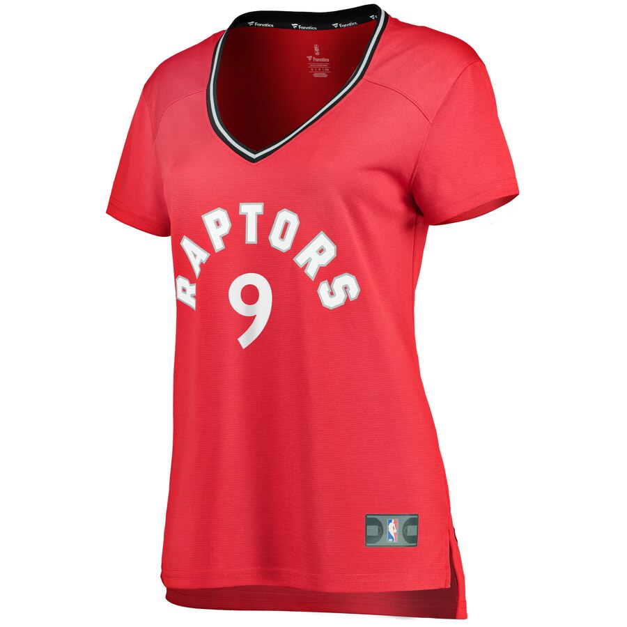 Alternative view of Serge Ibaka Toronto Raptors Fanatics Branded Women's Fast Break Replica Player Basketball Jersey - Icon Edition - Red
