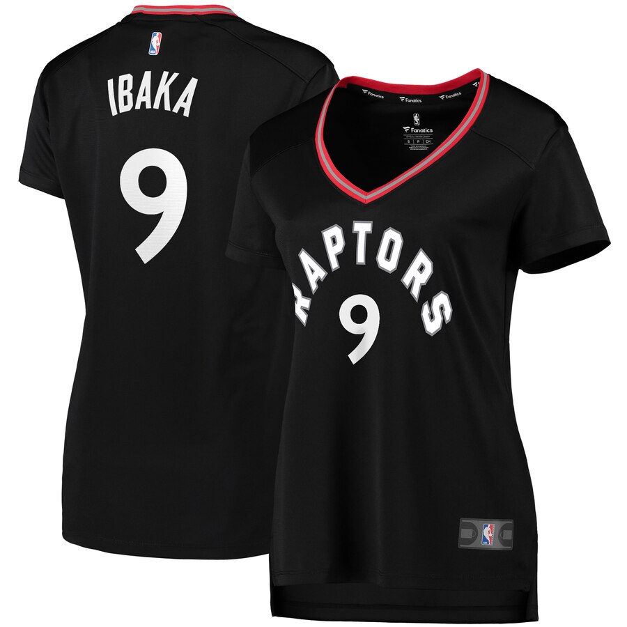 Serge Ibaka Toronto Raptors Fanatics Branded Women's Fast Break Replica Player Basketball Jersey - Statement Edition - Black