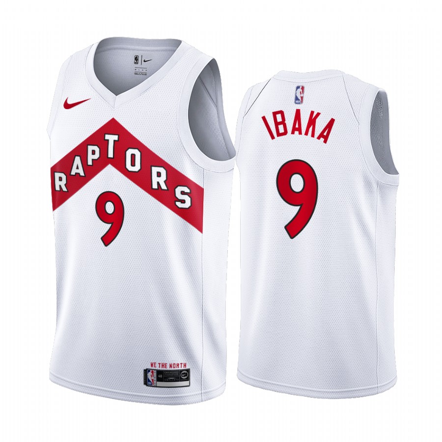 Serge Ibaka Toronto Raptors White Association Edition 2020-21 Basketball Jersey