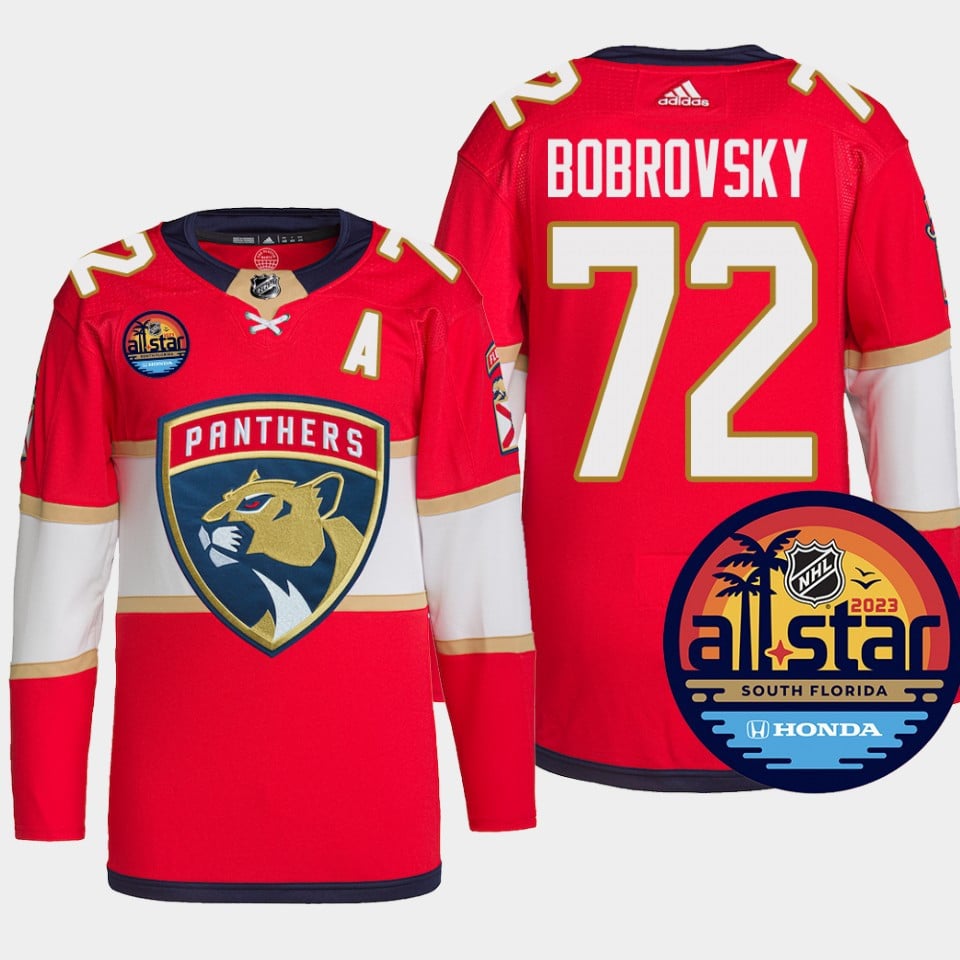 Sergei Bobrovsky 72 Florida Panthers Red Hockey Jersey 2023 All-Star - JS558 
