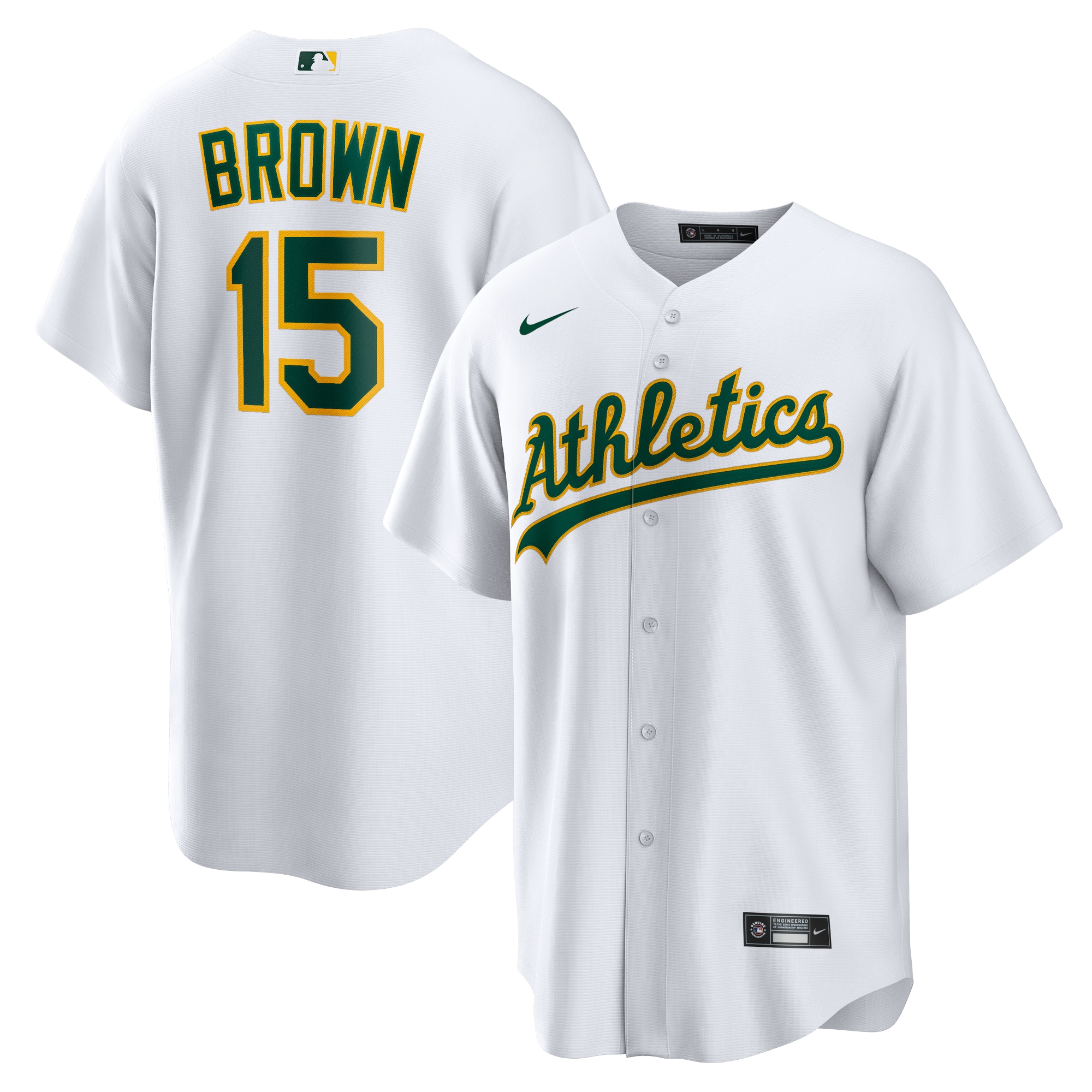 Seth Brown Oakland Athletics Home Replica Baseball Jersey - White
