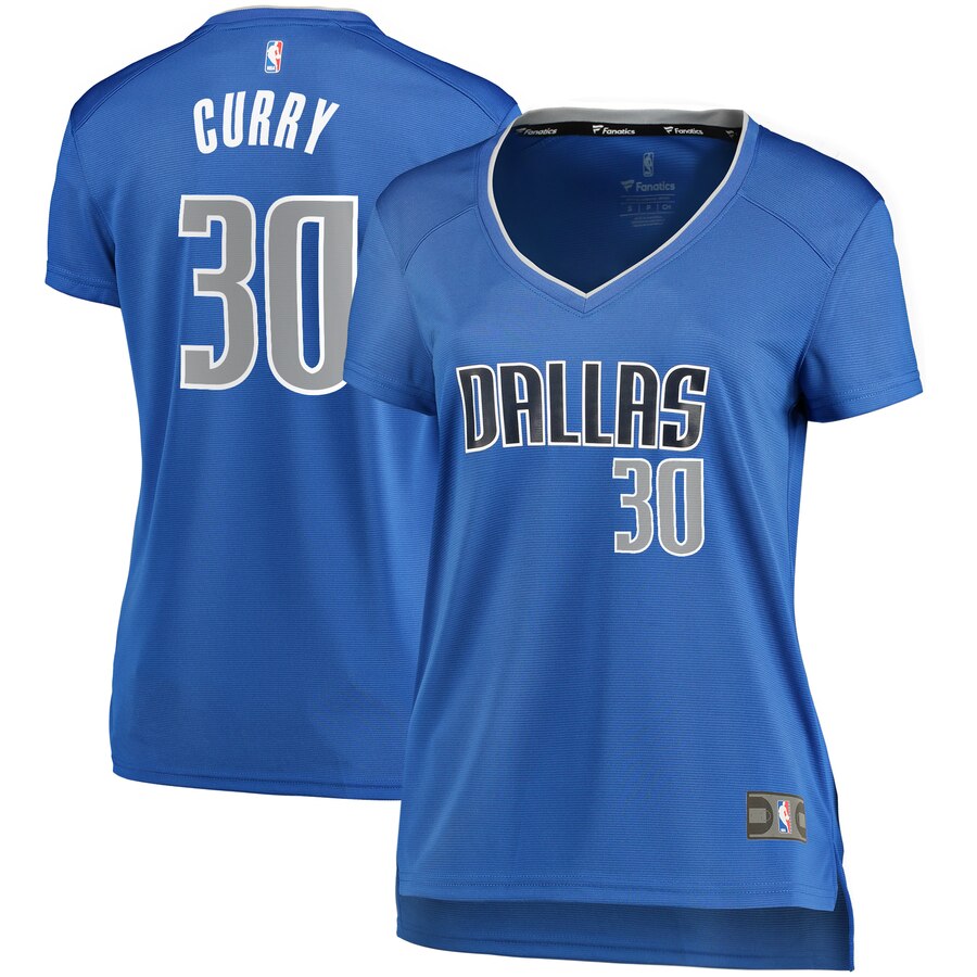 Seth Curry Dallas Mavericks Fanatics Branded Women's Fast Break Player Replica Basketball Jersey - Icon Edition - Blue