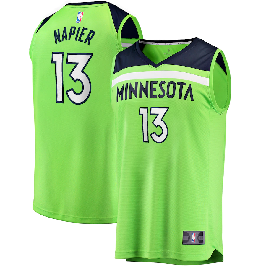 Shabazz Napier Minnesota Timberwolves Fanatics Branded Fast Break Replica Player Basketball Jersey - Statement Edition - Green