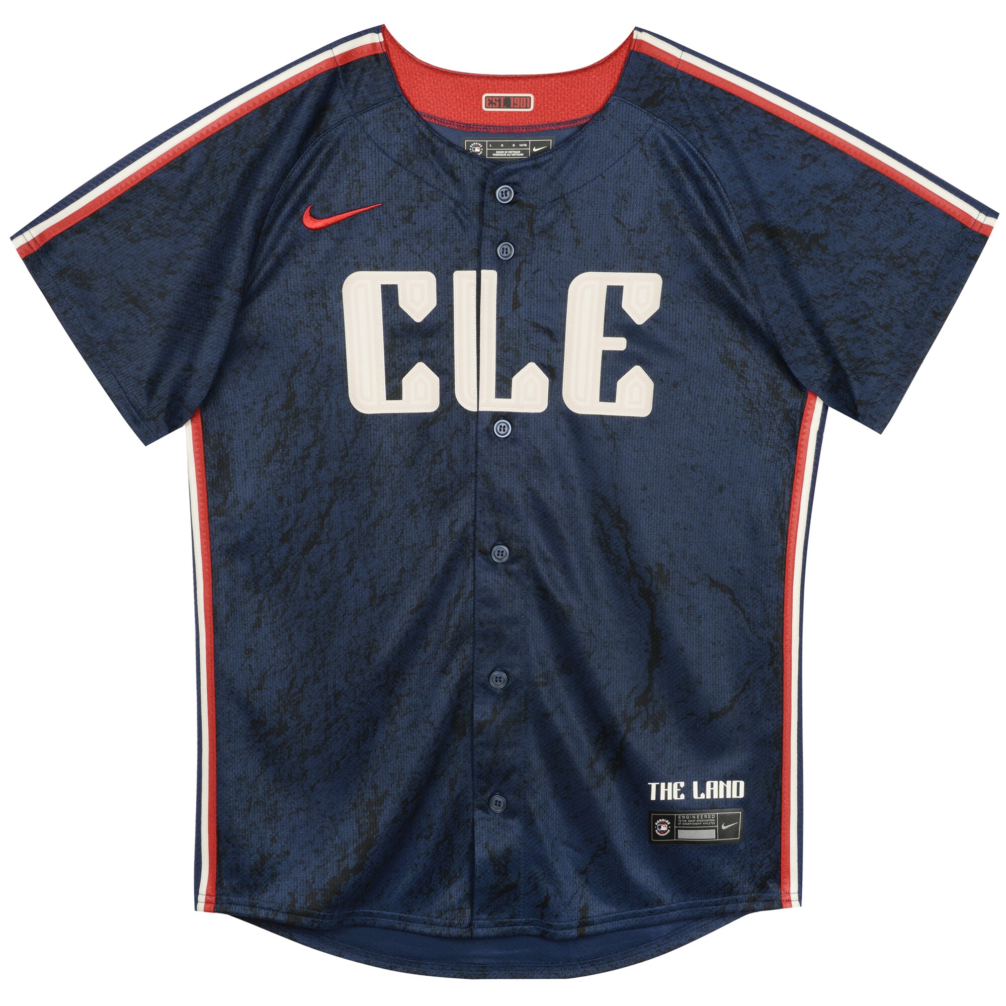 Alternative view of Shane Bieber Cleveland Guardians Preschool 2024 City Connect Limited Baseball Jersey - Navy