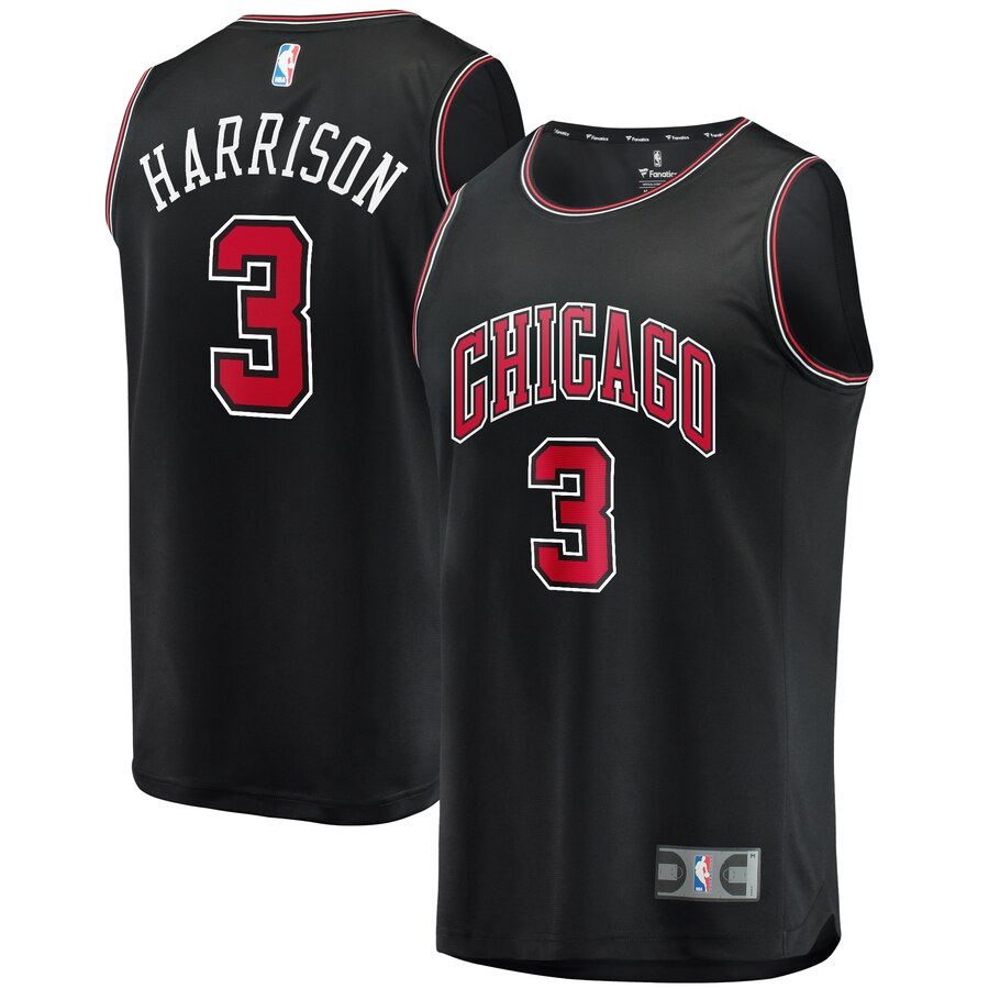 Shaquille Harrison Chicago Bulls Fanatics Branded Youth Fast Break Player Basketball Jersey - Statement Edition - Black