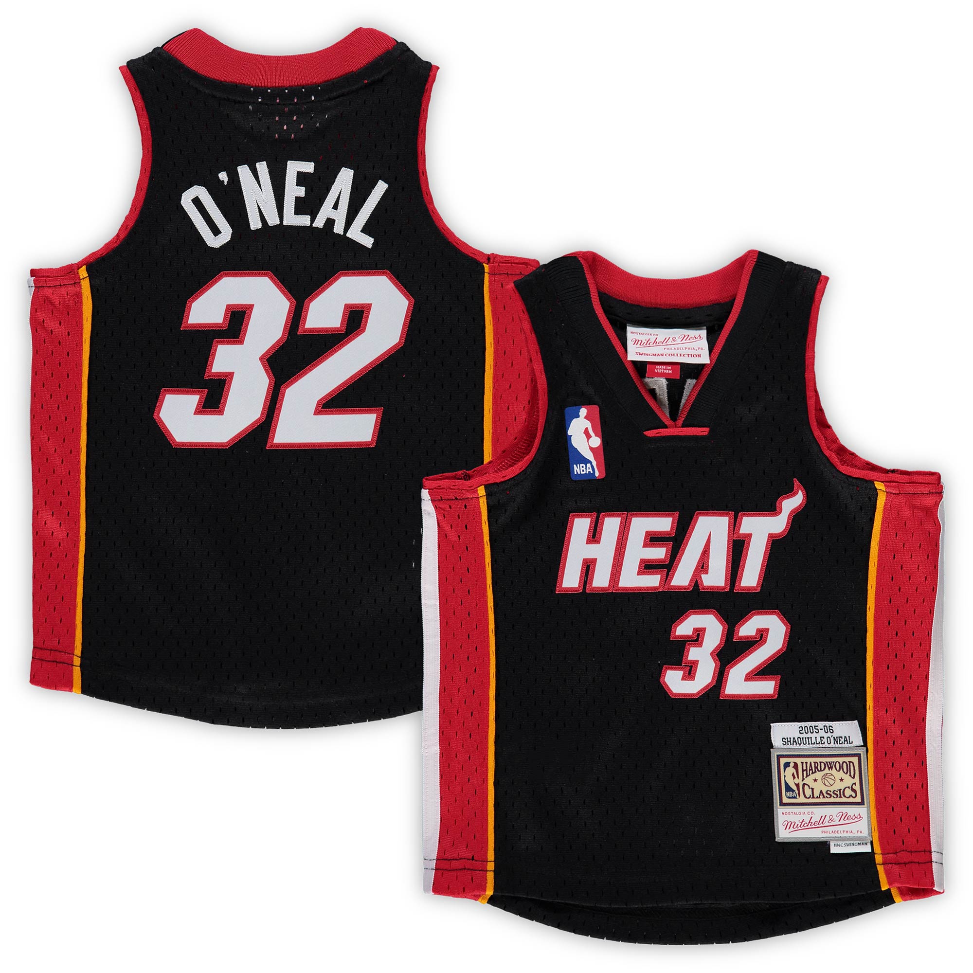 Shaquille O'neal Miami Heat Mitchell & Ness Infant 2005/06 Hardwood Classics Retired Player Basketball Jersey - Black