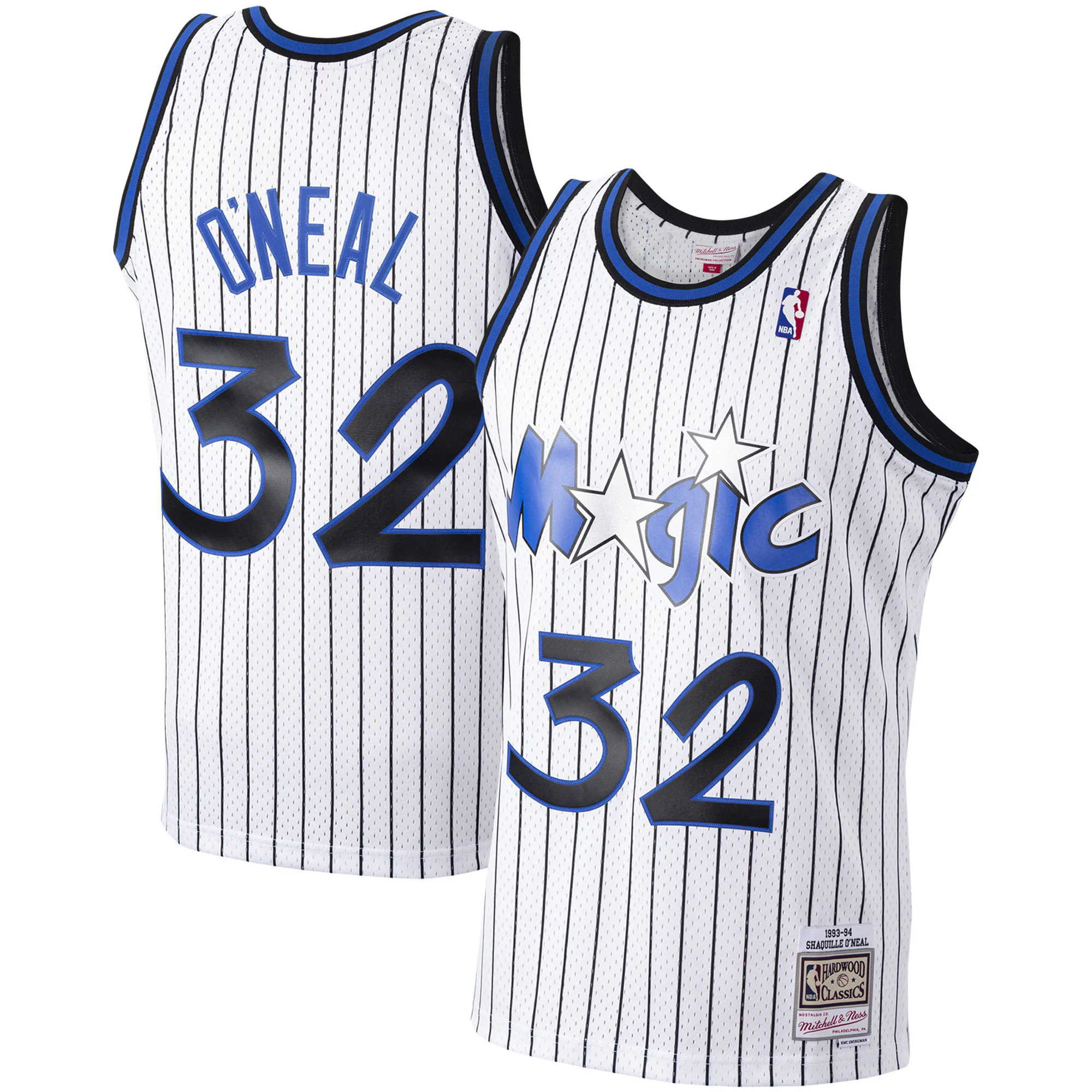 Shaquille O'neal Orlando Magic Mitchell & Ness 1993-94 Hardwood Classics Swingman Basketball Jersey - White