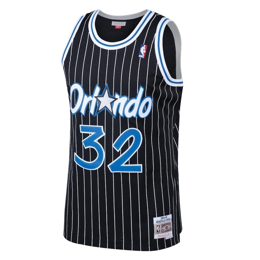 Alternative view of Shaquille O'neal Orlando Magic Mitchell & Ness 1994-95 Hardwood Classics Swingman Basketball Jersey - Black