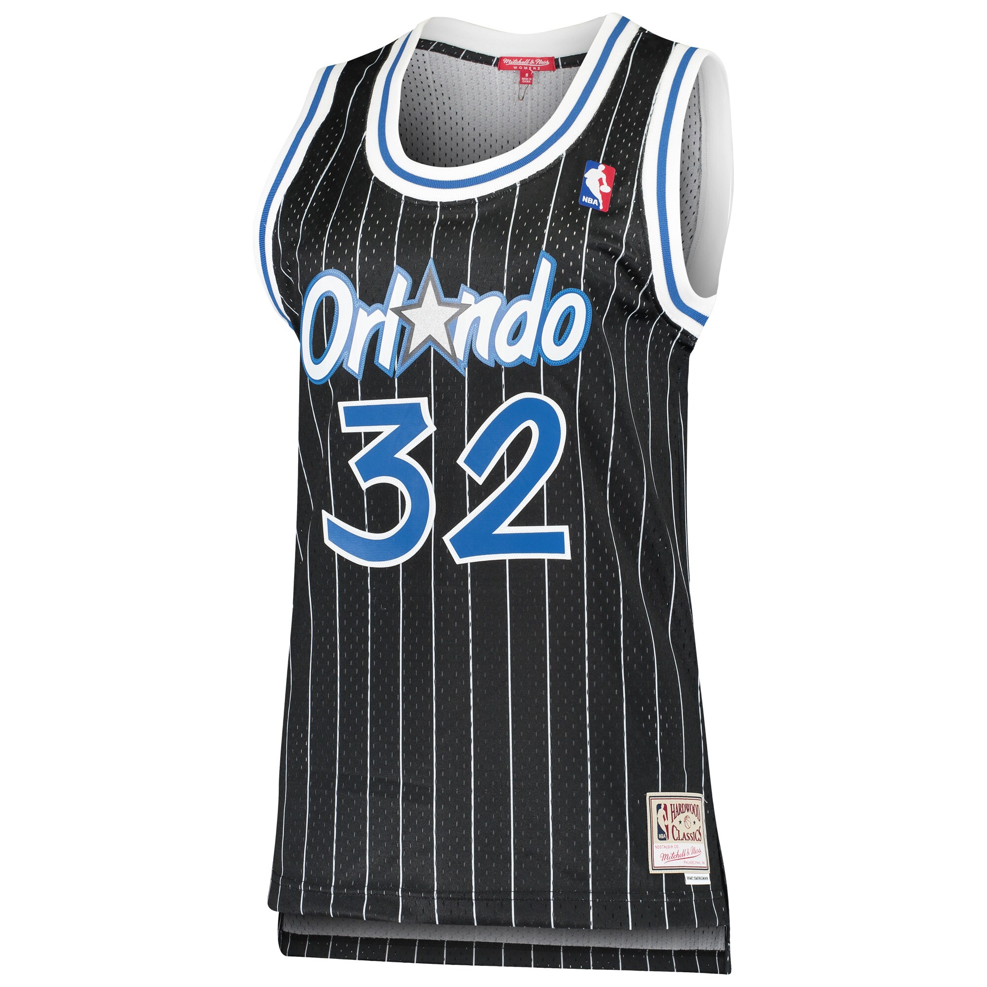 Alternative view of Shaquille O'neal Orlando Magic Mitchell & Ness Women's 1995/96 Hardwood Classics Swingman Basketball Jersey - Black