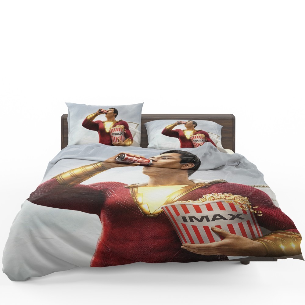 Shazam Movie DC Comics Zachary Levi Bedding Set - Custom Bedding Set