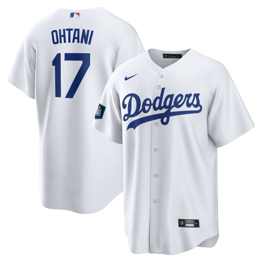 Shohei Ohtani 17 Los Angeles Dodgers 2024 MLB World Tour Seoul Series Home Player Men Baseball Jersey - White 