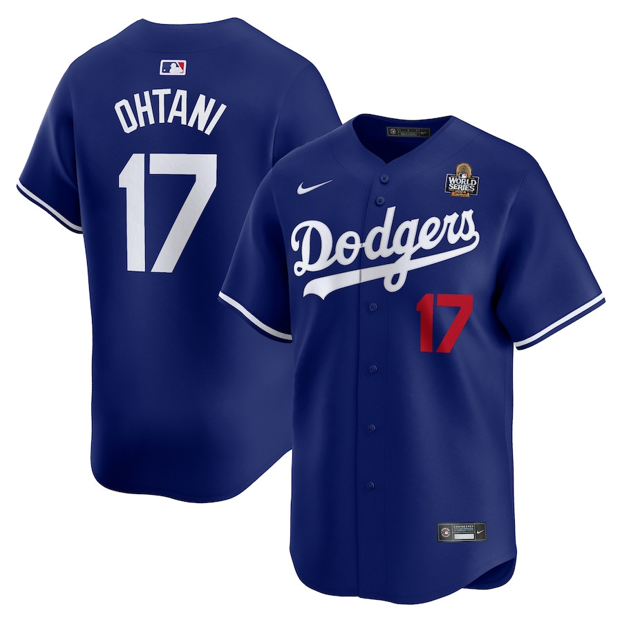 Shohei Ohtani 17 Los Angeles Dodgers 2024 World Series Home Limited Player Men Baseball Jersey - Royal 