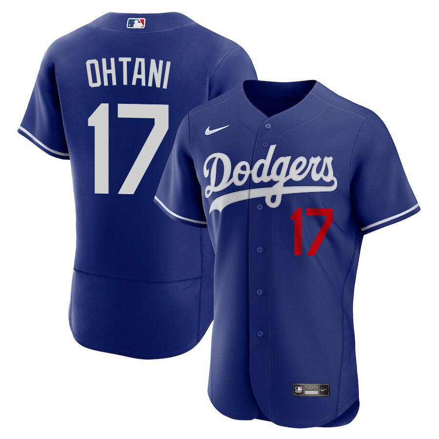 Shohei Ohtani 17 Los Angeles Dodgers Alternate ELITE Baseball Jersey - Men Royal Baseball Jersey 