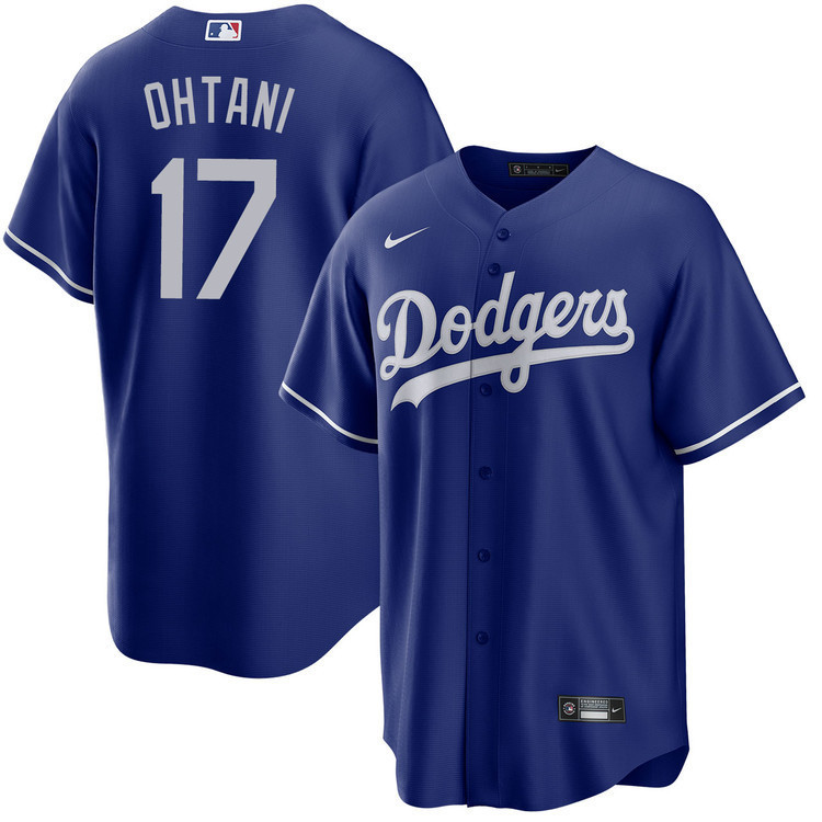 Shohei Ohtani 17 Los Angeles Dodgers Alternate Baseball Jersey - Men Royal Baseball Jersey 