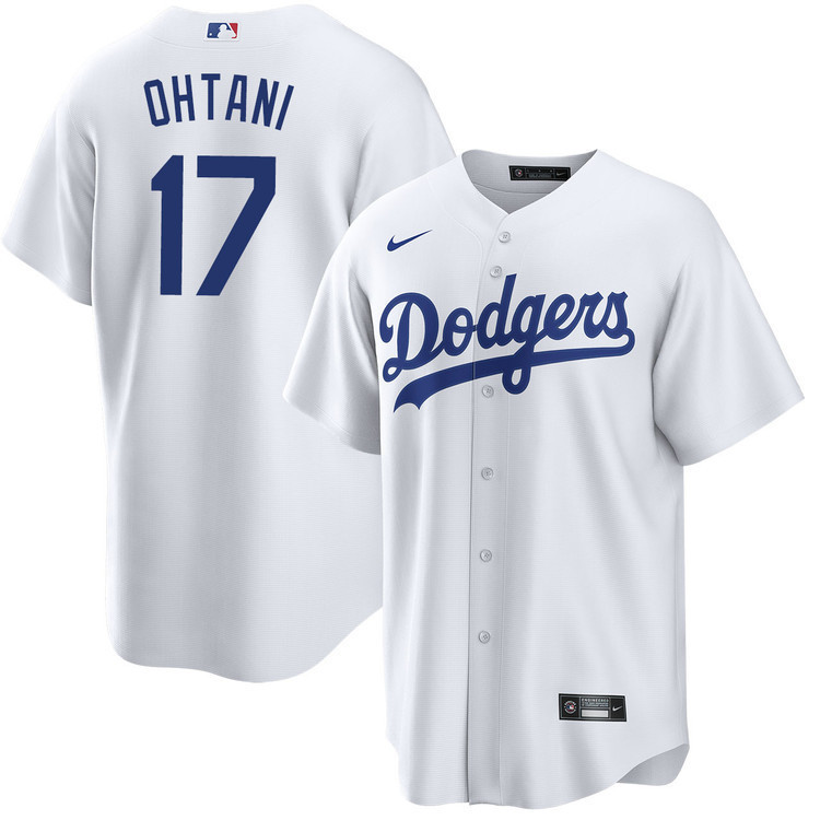 Shohei Ohtani 17 Los Angeles Dodgers Home Baseball Jersey - Men White Baseball Jersey 