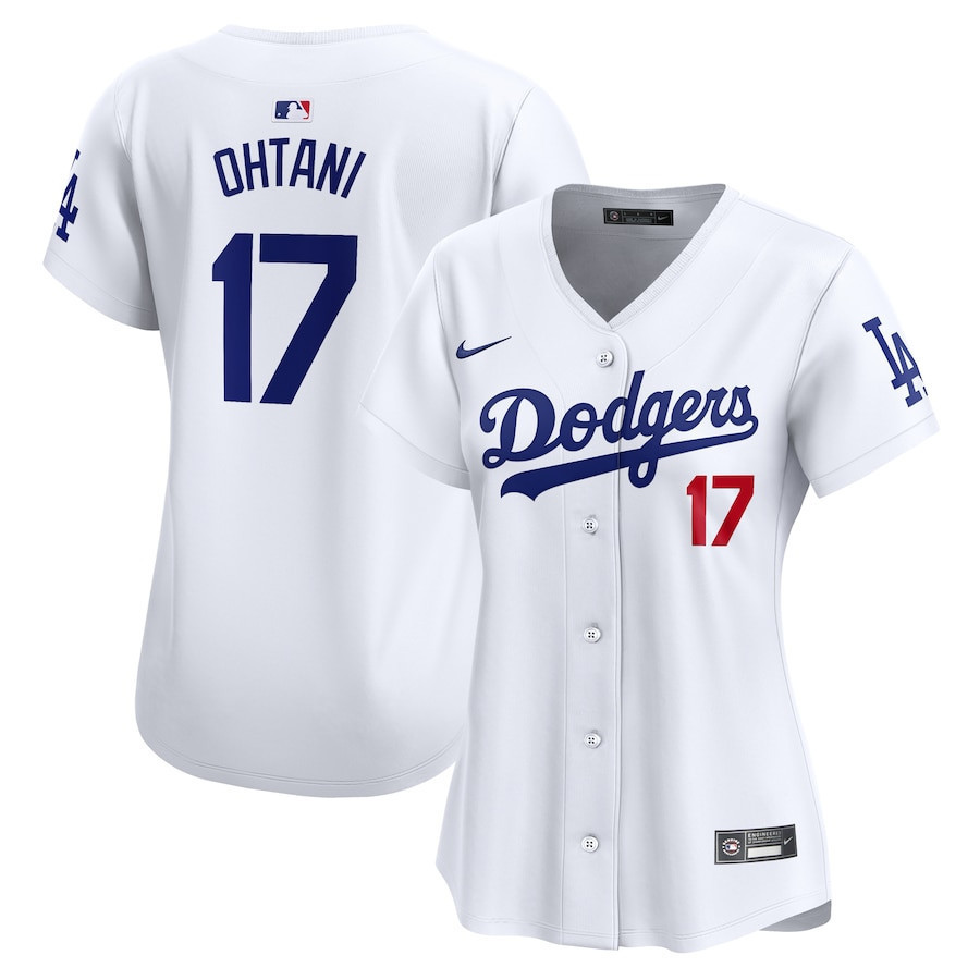 Shohei Ohtani 17 Los Angeles Dodgers Home Women Baseball Jersey - White 