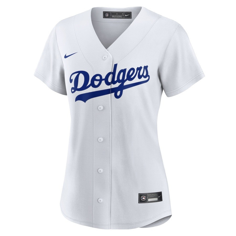 Alternative view of Shohei Ohtani 17 Los Angeles Dodgers Signed Homerun 2023 Home Women Baseball Jersey - White 