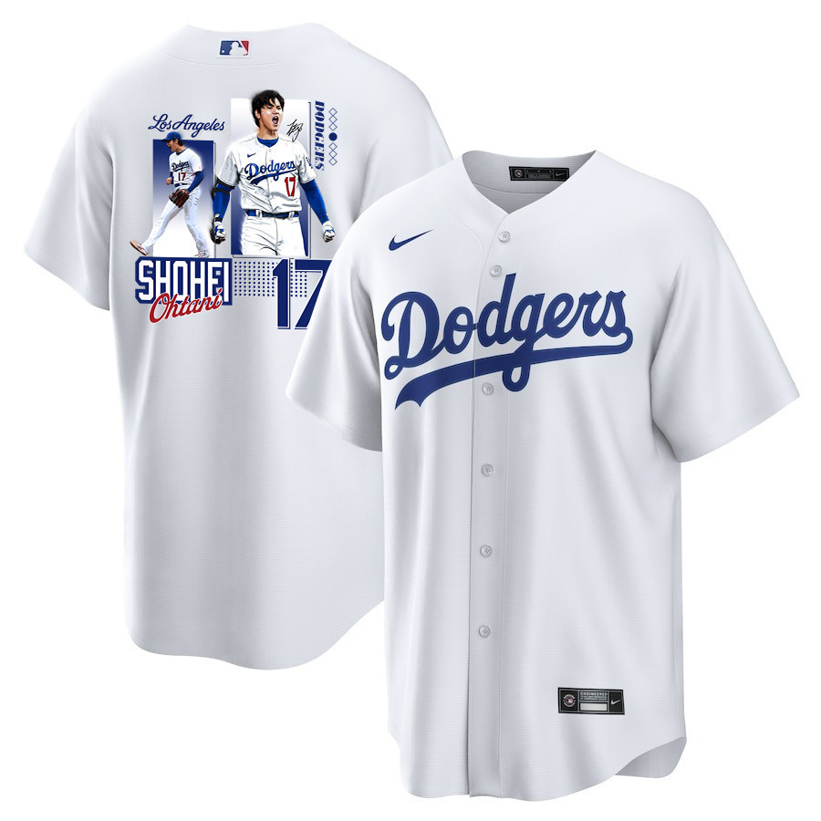 Shohei Ohtani 17 Los Angeles Dodgers Signed Welcome To The Sho 2023 Home Men Baseball Jersey - White 