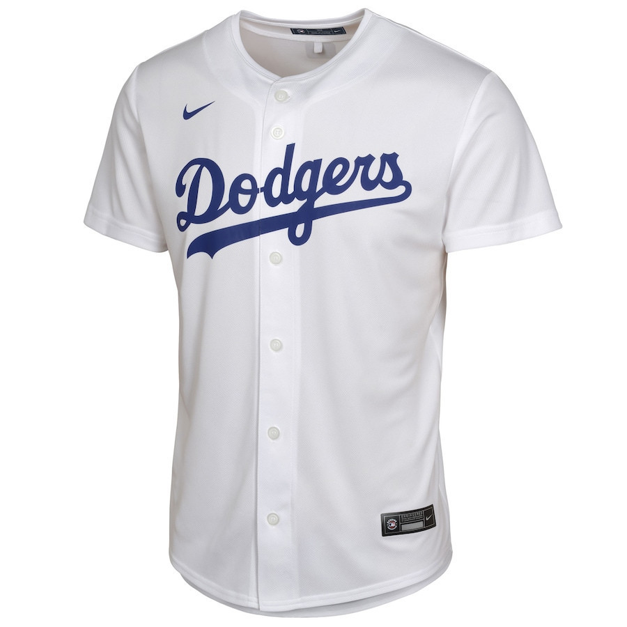 Alternative view of Shohei Ohtani 17 Los Angeles Dodgers Youth Home Player Game Baseball Jersey - White 