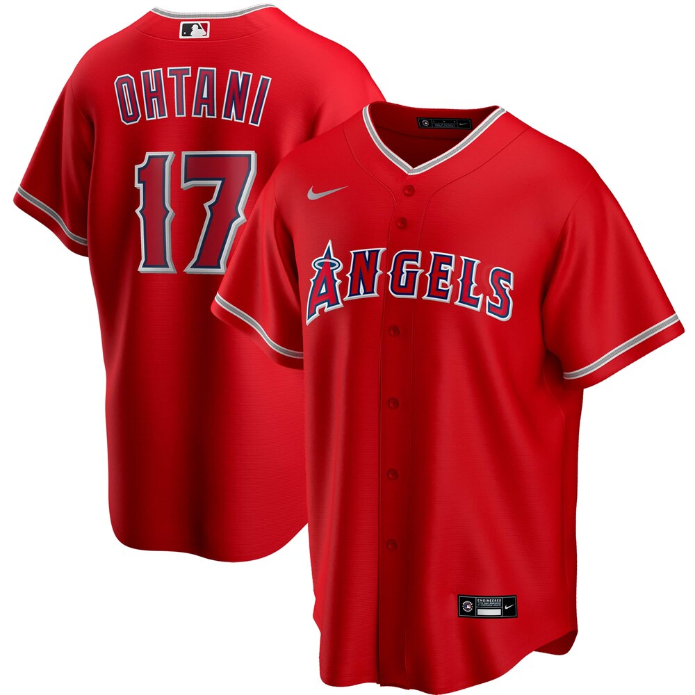 Shohei Ohtani Los Angeles Angels Alternate 2020 Player Baseball Jersey - Red