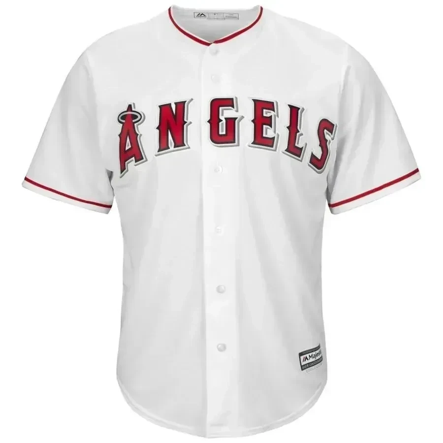 Alternative view of Shohei Ohtani Los Angeles Angels Official Player Baseball Jersey - White 
