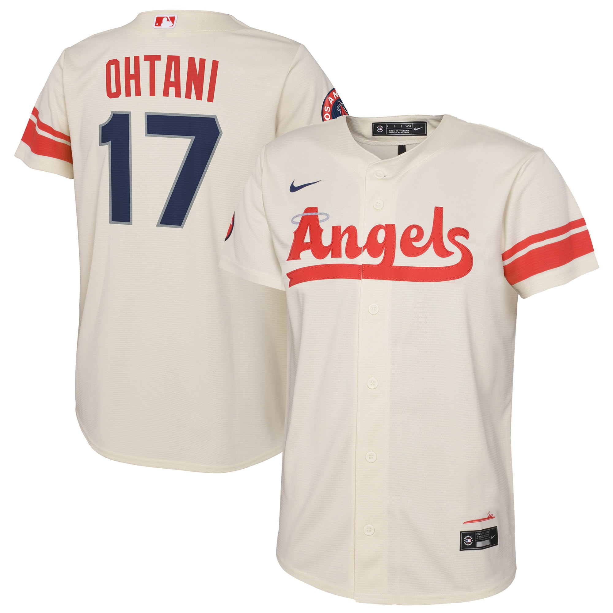 Shohei Ohtani Los Angeles Angels Preschool 2022 City Connect Replica Player Baseball Jersey - Cream